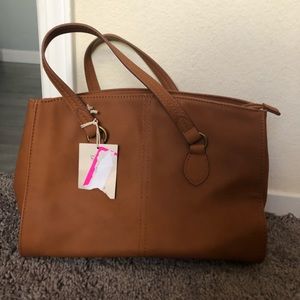 NWT Universal Thread Satchel handbag in cognac